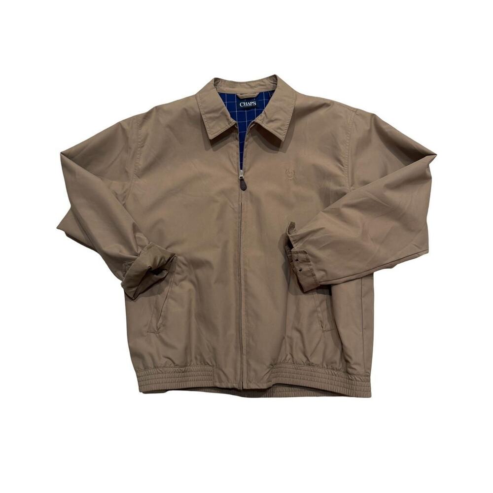 Chaps size large zip light jacket mens